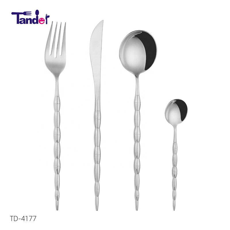 tander new European style nerez ocel home Goods flatware metal inox Cutlery set